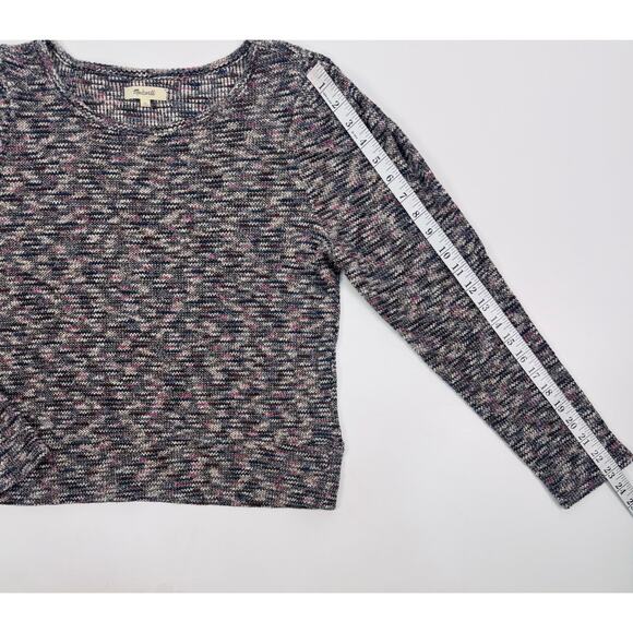 Madewell Multicolor Marled Knit Scoop Neck Sweater Size Medium - Picture 6 of 10